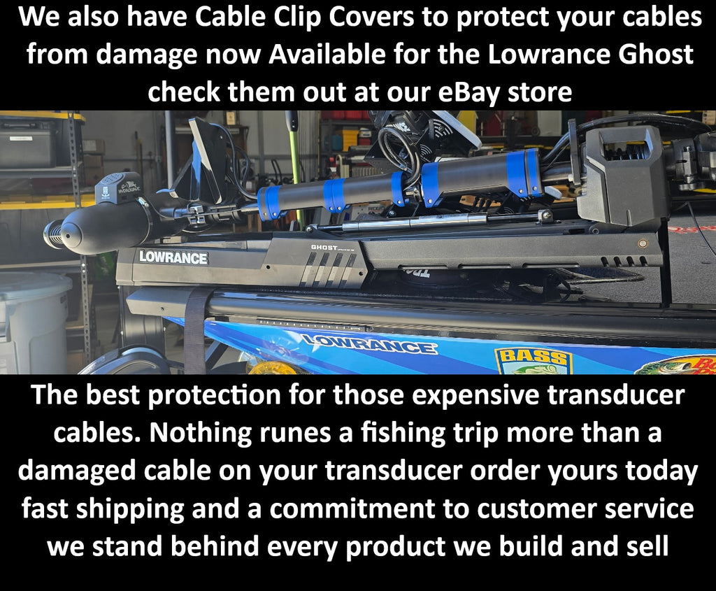 LOWRANCE GHOST , TRANSDUCER CABLE CLIP FOR UPPER STSTIONARY SHAFT