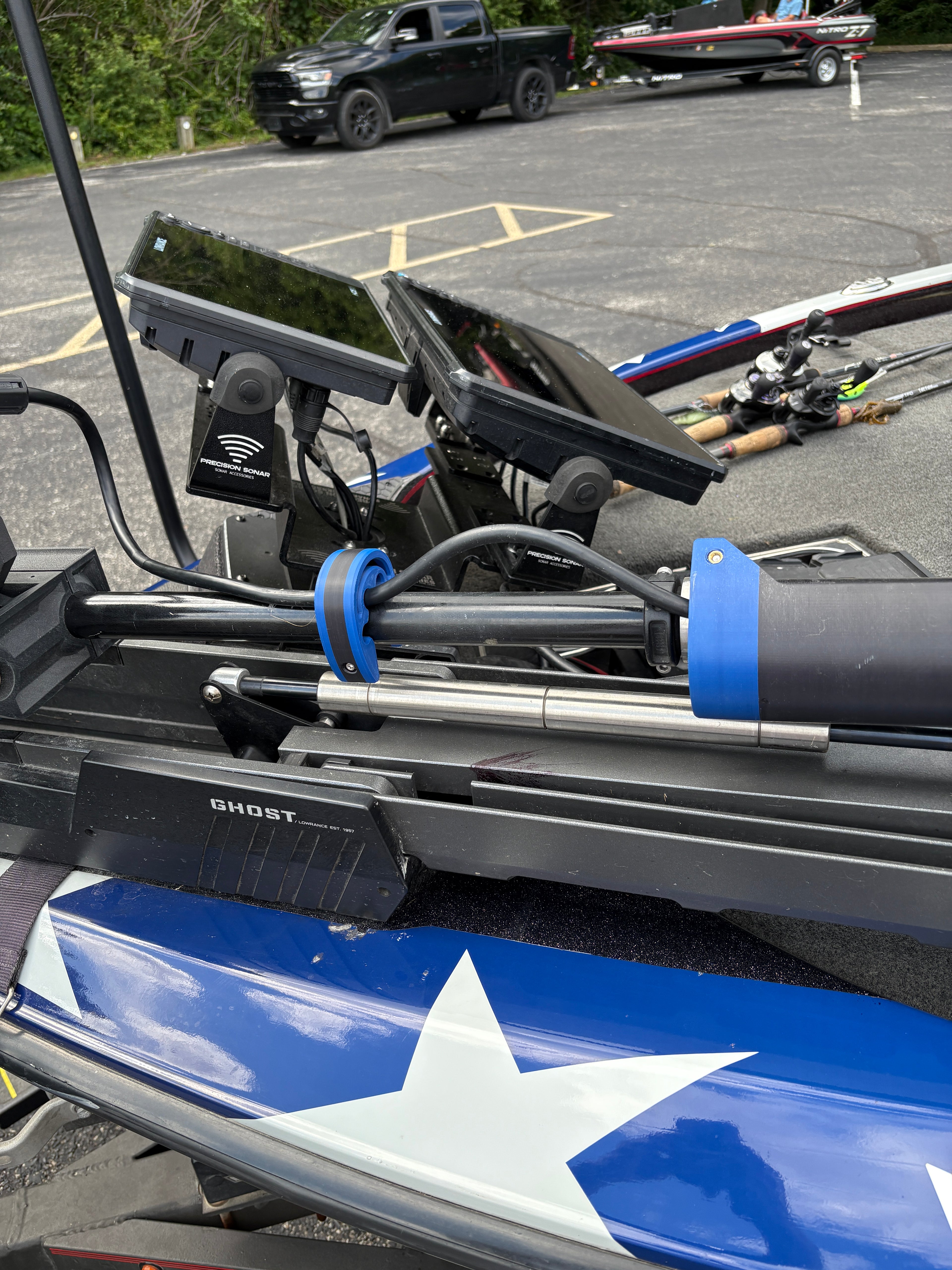 LOWRANCE TRANSDUCER CABLE CLIPS FOR THE LOWER ROTATING SHAFT 1.250 DIA.