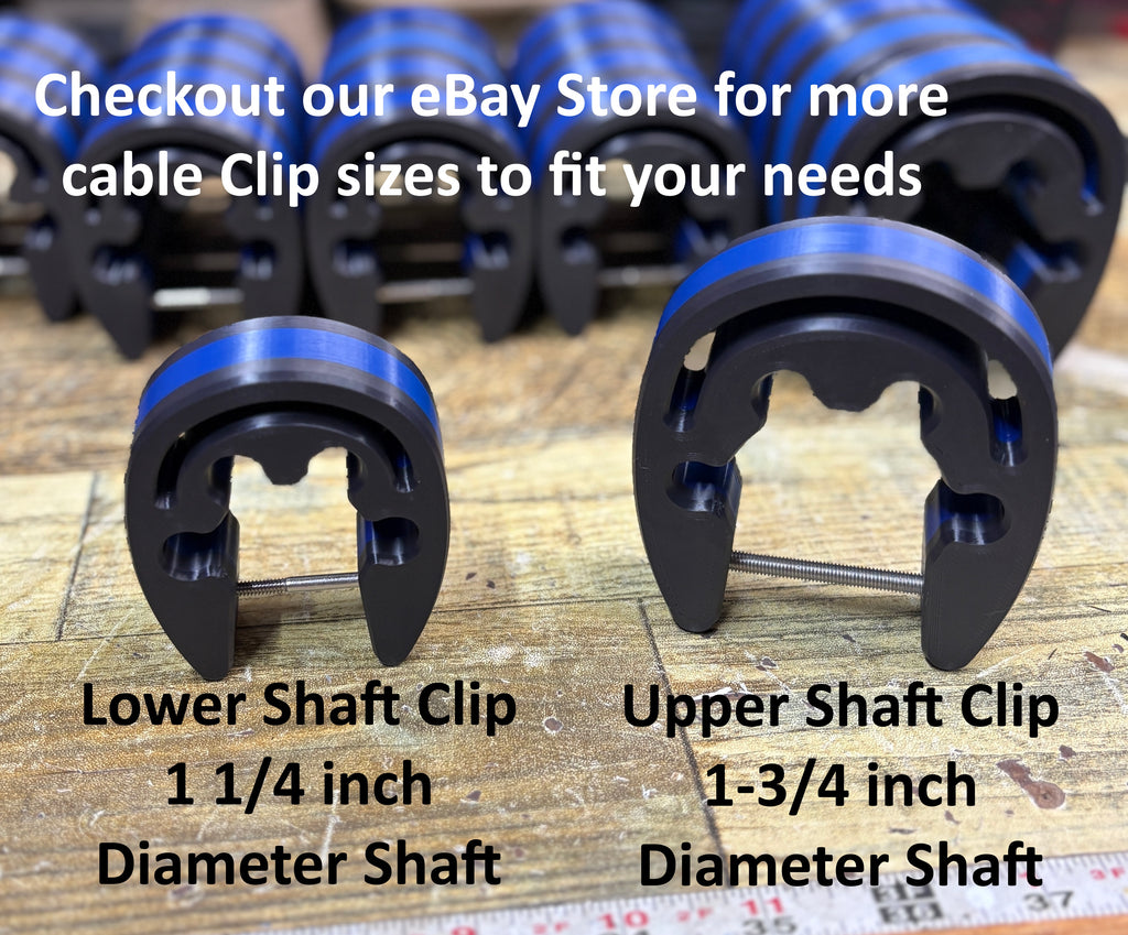 LOWRANCE GHOST , TRANSDUCER CABLE CLIP FOR UPPER STSTIONARY SHAFT
