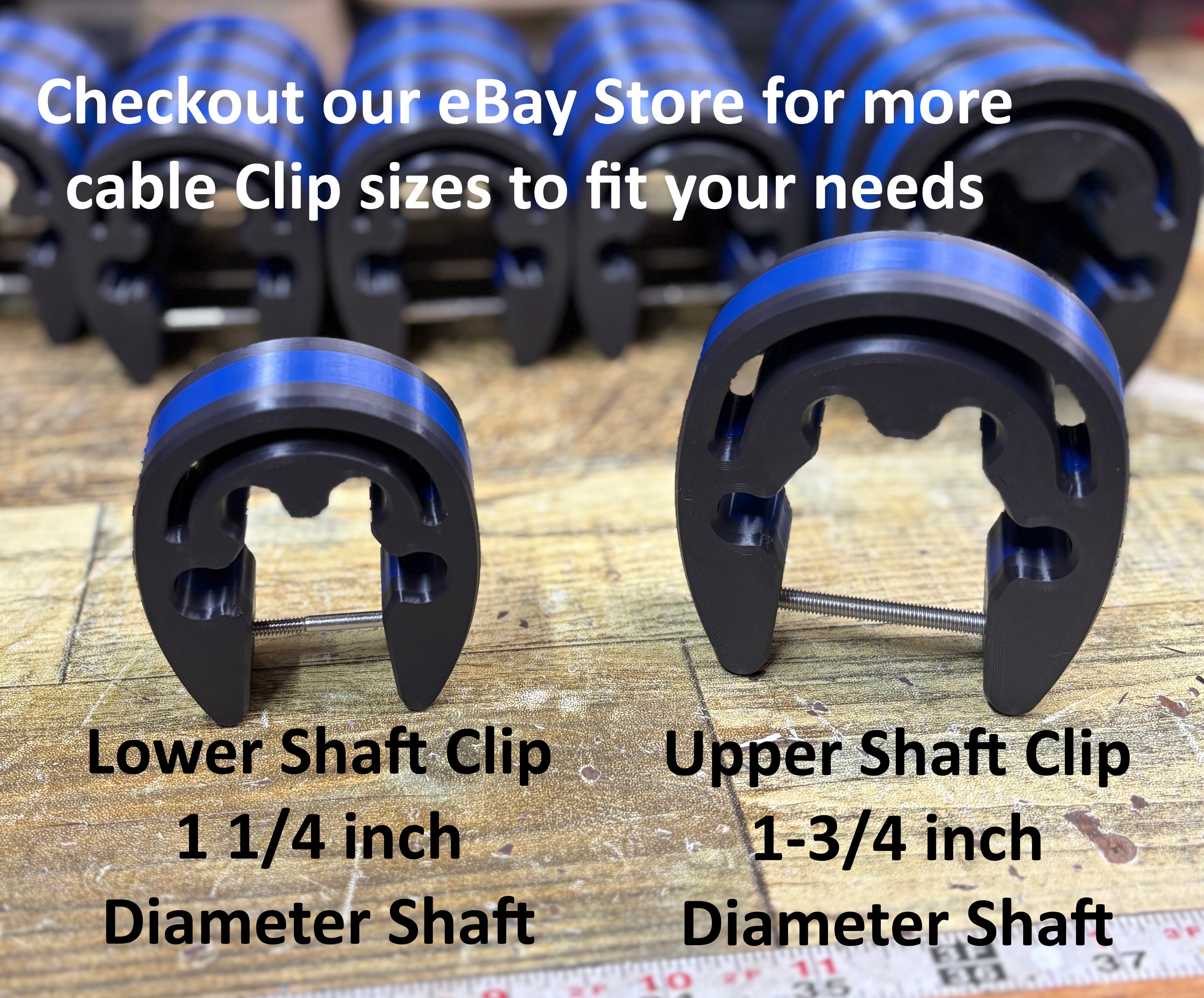 LOWRANCE GHOST , TRANSDUCER CABLE CLIP FOR UPPER STSTIONARY SHAFT